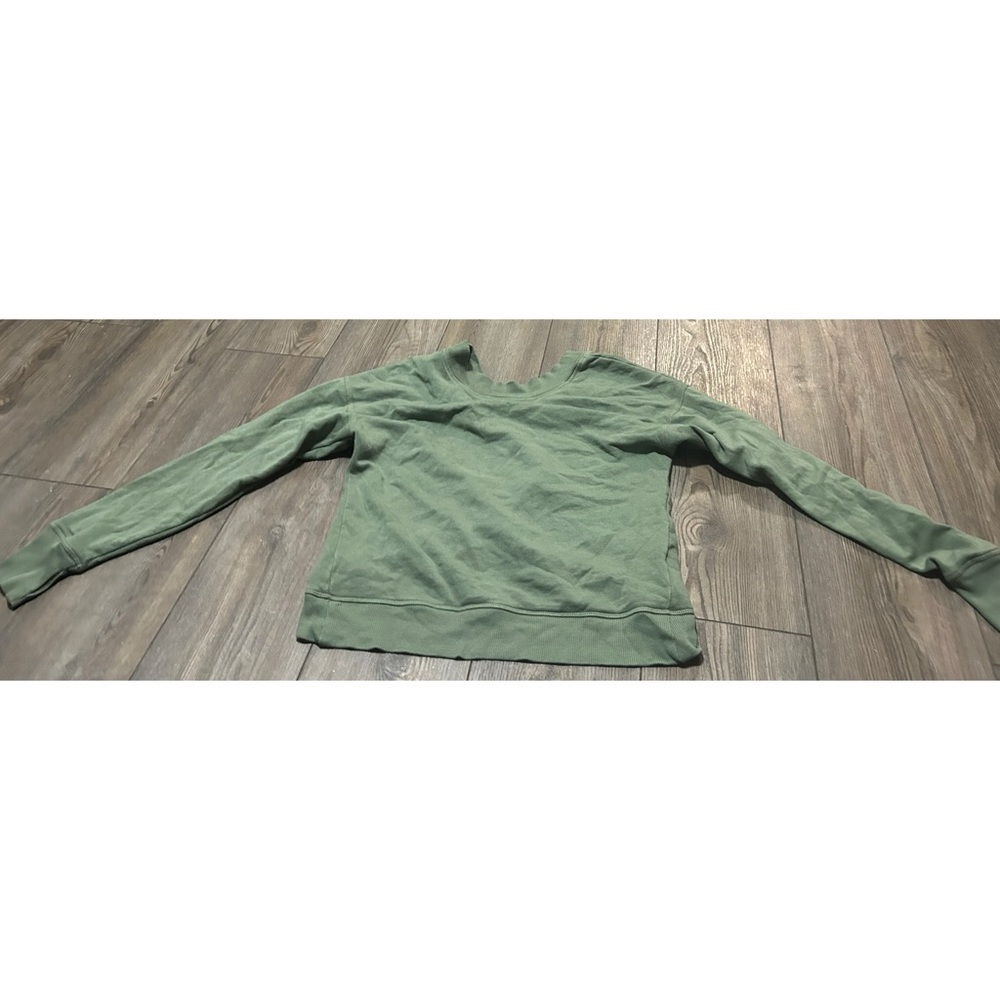 Off-the-Shoulder Green Sweater